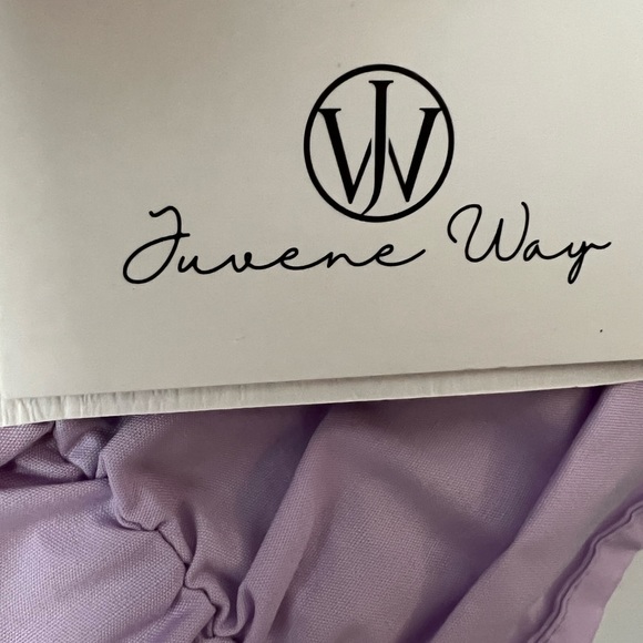 Cute Light Purple Puff Dress - Picture 3 of 4